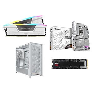 GIGABYTE X870 AORUS ELITE Bundle Deal at Newegg GIGABYTE X870 AORUS ELITE Motherboard bundle with CORSAIR Vengeance RGB DDR5 RAM, Samsung SSD, and CORSAIR FRAME 5000D Case