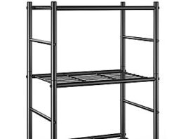 3-Tier Storage Organizer Shelf in black