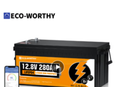 $222.86 – Aliexpress ECO-WORTHY 3584Wh 12V 280Ah LiFePO4 RV Battery w/Bluetooth & Low Temp Cutoff – Built-in 200A BMS ECO-WORTHY 3584Wh LiFePO4 RV Battery with built-in Bluetooth