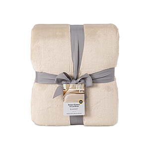 Better Homes & Gardens Velvet Plush Bed Blanket Deal Better Homes & Gardens Velvet Plush Bed Blanket in almond biscuit color
