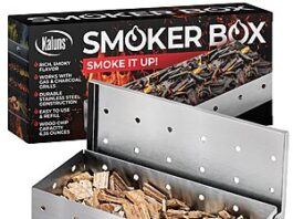 Kaluns Universal Stainless Steel Smoker Box on grill