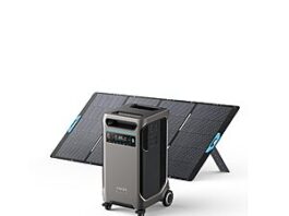 Anker SOLIX F3800 portable power station with solar panel