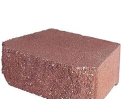 Pavestone Concrete Retaining Wall Block in Red or Gray