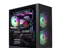 PowerSpec G760 gaming PC with Ryzen 7 9800X3D CPU, Radeon RX 9070 XT GPU