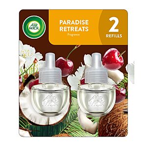 Amazon Deal on Air Wick Plug-In Scented Oil Refills 2-Count Air Wick Plug-In Scented Oil Refills (Paradise Retreat)