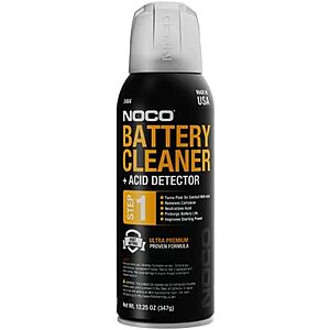 NOCO Battery Terminal Cleaner Deal on Amazon 12.25-Oz NOCO Battery Terminal Cleaner Spray and Corrosion Cleaner with Acid Detector