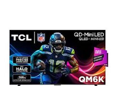 $529.99 – TCL QM6K Series Mini LED QLED 4K HDR (65QM6K, 2025 Model) + Free Shipping TCL QM6K Series Mini LED QLED 4K HDR Smart TV with Alexa Voice Remote