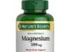 $4.64 – 200-Count Nature’s Bounty Magnesium 500 mg Tablets w/ S&S + Free Shipping w/ Prime or on $35+ 200-Count Nature's Bounty Magnesium 500 mg Tablets on Amazon