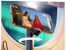 LISEN Phone Holder Mount with LED Light