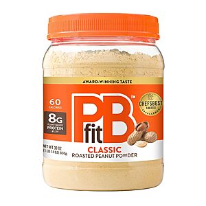 PBfit Classic Peanut Butter Powder deal 30-Oz PBfit Classic Peanut Butter Powder on sale at Amazon