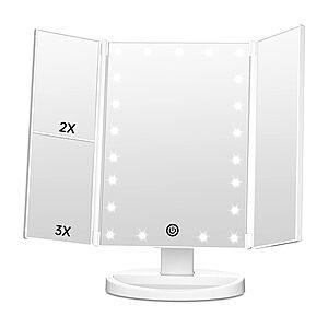 Fascinate Trifold Vanity Mirror Deal Fascinate Trifold Vanity Mirror with Lights