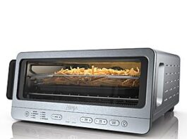 Ninja Air Fryer Toaster Oven Combo in stainless steel