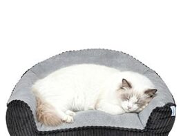 Zakapaws Faux Rabbit Fur Small Pet Sofa on Amazon