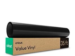 Cricut Value Permanent Vinyl, Black (12in X 35ft)
