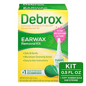0.5-Ounce Debrox Ear Wax Removal Kit with Bulb Syringe