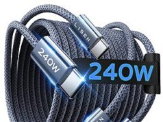 $5.60 – 2-Pack Lisen 6.6-Foot USB-C Charger Cable $5.6 2-Pack of Lisen USB-C Charger Cable