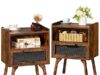 $29.99 – 2-Pack 22.87″ Lerliuo Boho Rattan Wooden Legs Nightstands w/ Drawer & Open Shelf + Free Shipping w/ Prime or on $35+ 2-Pack 22.87" Lerliuo Boho Rattan Wooden Legs Nightstands w/ Drawer & Open Shelf + Free Shipping w/