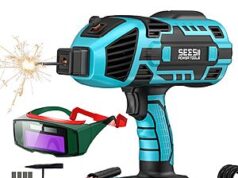 $39.99 – Seesii 110V 120A Portable Electric Welder w/ IGBT Inverter, 20-Welding Rod, Chipping Hammer Chip & Goggles + Free Shipping Seesii 110V 120A Portable Electric Welder with accessories