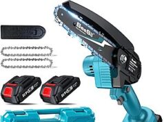 $19.74 – Seesii 6″ Cordless Mini Chainsaw w/ 2 Batteries + Free Shipping w/ Prime or on $35+ Seesii 6" Cordless Mini Chainsaw with 2 Batteries