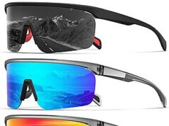 $11.99 – TITLE: 3-Pack KALIYADI Men’s UV400 Polarized Sports Sunglasses (Various) ($3.99 each) + Free Shipping w/ Prime or on $35+ 3-Pack KALIYADI Men's UV400 Polarized Sports Sunglasses in various colors