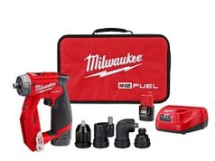 $219.00 – MILWAUKEE M12 FUEL 12V Lithium-Ion Brushless Cordless 4-in-1 Installation 3/8 in. Drill Driver Kit W/ M12 3/8 in. Ratchet Milwaukee M12 FUEL 4-in-1 Installation Kit