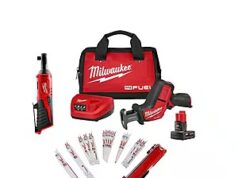 $209.00 – Milwaukee M12 FUEL 12V HACKZALL Reciprocating Saw Kit w/ M12 12V 3/8 in. Ratchet w/ 13-pc SAWZALL Bi-Metal Reciprocating Blade Set Milwaukee M12 FUEL HACKZALL Reciprocating Saw Kit