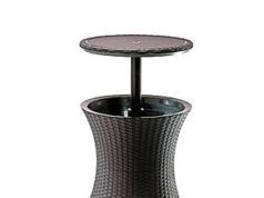 $58.26 – Keter Pacific Cool Bar Outdoor Patio Furniture and Hot Tub Side Table with 7.5 Gallon Beer and Wine Cooler, Espresso Brown Keter Pacific Cool Bar outdoor patio furniture and hot tub side table in espresso brown