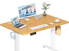 $69.98 – : DUMOS 48 Inch Adjustable Electric Standing Desk Height (Natural Oak) at Amazon DUMOS 48 Inch Electric Standing Desk Height Adjustable in Natural Oak