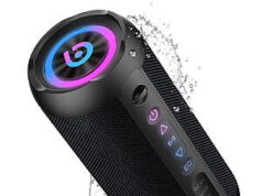 $14.00 – Portable Bluetooth Speaker IPX7 Waterproof, 30W Loud Sound, BT 5.4, LED Lights, Wireless Stereo Pairing $14 Portable Bluetooth Speaker IPX7 Waterproof with LED Lights