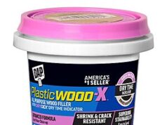 $4.97 – | 5.5-Oz DAP Plastic Wood-X All Purpose Wood Filler w/ DryDex Dry Time Indicator at Amazon DAP Plastic Wood-X All Purpose Wood Filler in natural color