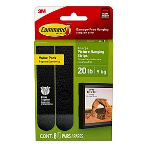 Command XL Hanging Strips on Amazon Deal Command XL 20-Lb Heavyweight Picture Hanging Strips