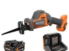 $169.00 – RIDGID 18V Subcompact Brushless One-Handed Recip Saw w/ (2) 4.0Ah Battery & Charger $169 + Free Shipping RIDGID 18V Subcompact Brushless One-Handed Recip Saw with (2) 4.0Ah batteries and charger