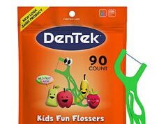 $1.25 – Select Accts AC,S&S | 90-Ct DenTek Kids Fun Flossers (Wild Fruit Flavor) at Amazon DenTek Kids Fun Flossers in wild fruit flavor