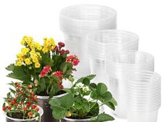 $10.99 – 48-Pack TAQIXI Clear Plastic Nursery Pots w/ Drainage Holes (7″ / 6″ / 5″ / 3.5″) + Free Shipping w/ Prime or on $35+ 48-Pack TAQIXI Clear Plastic Nursery Pots with drainage holes
