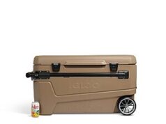 $107.99 – 110-Quart Igloo Maxcold Glide Wheeled Cooler (Canyon Brown) – + Free Shipping 110-Quart Igloo Maxcold Glide Wheeled Cooler in Canyon Brown