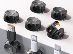 $3.98 – 8-Pack Chfeila Dual Spring & Clasp Cord Organizers (Black) – + Free Shipping w/ Prime or on $35+ 8-Pack Chfeila Dual Spring & Clasp Cord Organizers in black