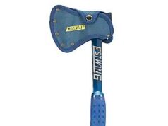 $28.98 – TITLE: Estwing 2.25-lb Forged steel Camp axe with 11.0-in Steel Handle, , Lowe’s title estwing 225lb forged product image