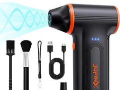 $19.99 – JUFINX X117 Rechargeable Electric Air Duster w/ 4 Nozzles & 2 Brushes + Free Shipping w/ Prime or on $35+ JUFINX X117 Rechargeable Electric Air Duster