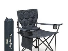 $29.99 – SUNNYFEEL Heavy Duty Oversized Camping Chairs (Various, Up to 500lbs) + Free Shipping w/ Prime or on $35+ SUNNYFEEL Heavy Duty Oversized Camping Chair in grey