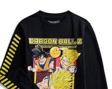 $3.46 – Dragon Ball Z Boys Graphic Tee with Long Sleeves, Sizes XS-2XL – Black/, Navy/$5.38 Dragon Ball Z Boys Graphic Tee with Long Sleeves in Black
