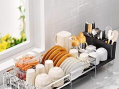 $19.99 – Delamu Stainless Steel Expandable Dish Drying Rack w/ Drainboard & Utensil Holder + Free Shipping w/ Prime or on $35+ Delamu Stainless Steel Expandable Dish Drying Rack with drainboard and utensil holder