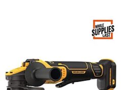 $139.50 – DeWalt 20V MAX Cordless Brushless 4.5-5 in. Paddle Switch Angle Grinder with FLEXVOLT ADVANTAGE (Tool Only) $139.5 DeWalt DCG416B cordless brushless angle grinder with FLEXVOLT ADVANTAGE (Tool Only)