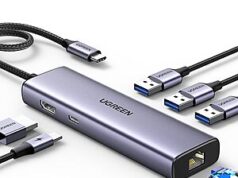 $17.98 – UGREEN Revodok 6-in-1 USB-C Hub w/ 4K HDMI, Gigabit Ethernet, 100W PD Charging & 3 USB-A 3.0 Ports + Free Shipping w/ Prime or on $35+ UGREEN Revodok 6-in-1 USB-C Hub