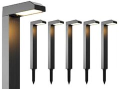 $24.99 – 6-Pack COXSENI Solar Waterproof Lights w/ 3 Color Modes on Sale 6-Pack COXSENI Solar Pathway Lights with 3 Color Modes