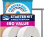 $18.47 – Select Accounts – – Charmin Toilet Paper Ultra Soft, Forever Roll Starter Kit, 1 Holder, 2 Rolls, 2-ply Bath Tissue Charmin Toilet Paper Ultra Soft Forever Roll Starter Kit