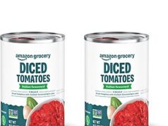 $1.35 – 2-Pack 14.5-Oz Amazon Grocery Tomatoes (Crushed, Diced) w/ S&S + Free Shipping w/ Prime or on $35+ 2-Pack 14.5-Oz Amazon Grocery Tomatoes (Crushed, Diced) on sale