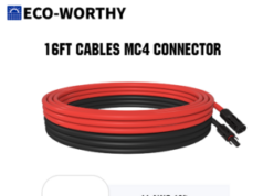 $12.00 – ECO-WORTHY 16ft 11AWG Solar Panel Adaptor Kit Tool Extension Wire w/ MC4 Connector (16ft Red + 16ft Black) $12 + Free Shipping ECO-WORTHY Solar Panel Adaptor Kit Tool Extension Wire with MC4 Connectors