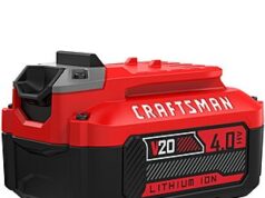 $39.00 – CRAFTSMAN V20 20 -Volt 1 -Pack Lithium-ion (4.0 Ah) Battery CMCB204 – $39 at Lowe’s CRAFTSMAN V20 20 -Volt 1 -Pack Lithium-ion (4.0 Ah) Battery CMCB204