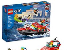$23.99 – 144-Piece LEGO City Fire Rescue Floatable Boat Building Set + Free Shipping w/ Prime or on $35+ 144-Piece LEGO City Fire Rescue Floatable Boat Building Set