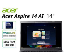 $529.99 – Acer Aspire 14 AI: 14″ FHD+ IPS Touch, Intel Ultra 7 256V, ARC 140V 16GB LPDDR5, 1TB SSD Acer Aspire 14 AI laptop